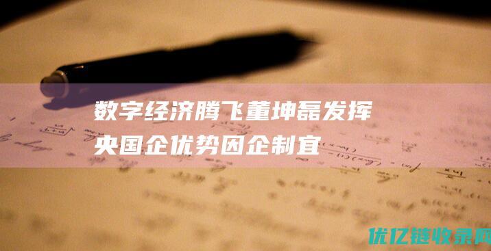 数字经济腾飞|董坤磊：发挥央国企优势因企制宜深入推进数字技术融合发展