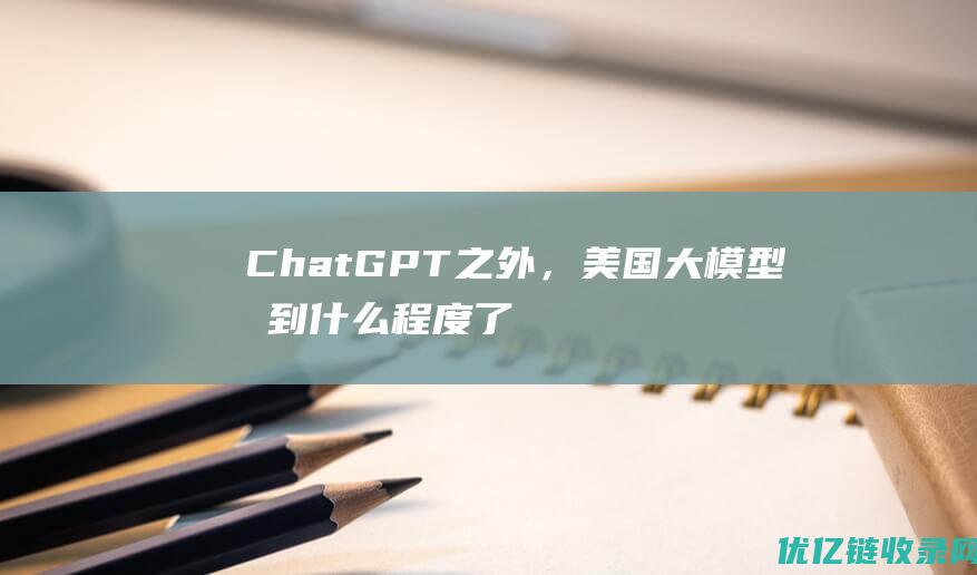 ChatGPT之外，美国大模型搞到什么程度了？