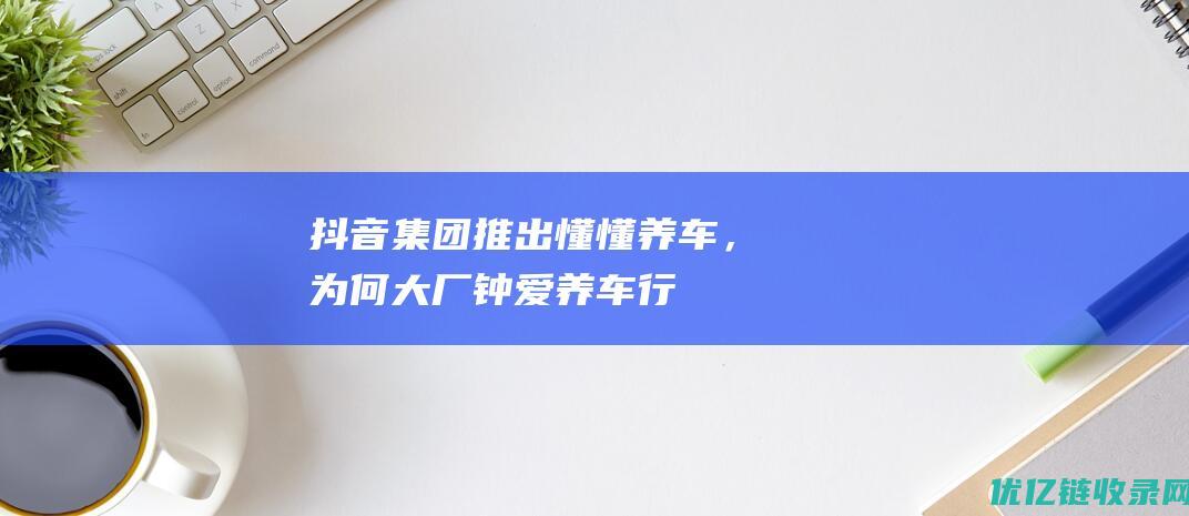 抖音集团推出懂懂养车，为何大厂钟爱养车行