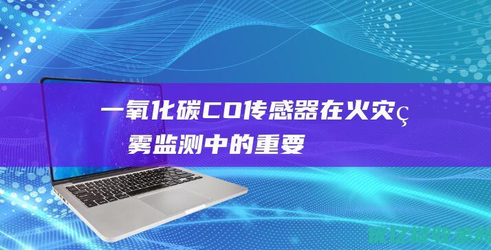 一氧化碳CO传感器在火灾烟雾监测中的重要
