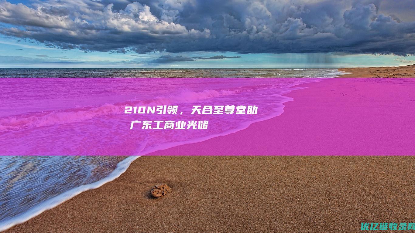 210N引领，天合至尊堂助力广东工商业光储