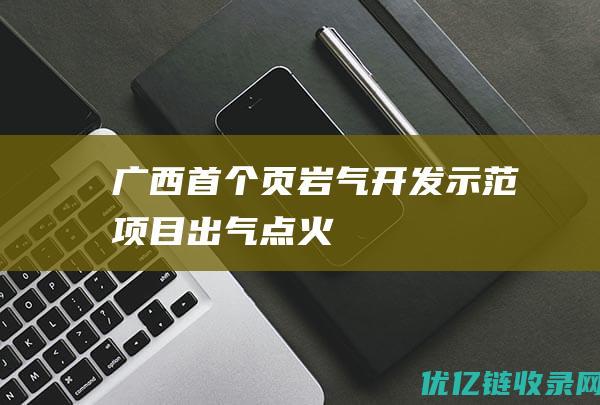 广西首个页岩气开发示范项目出气点火