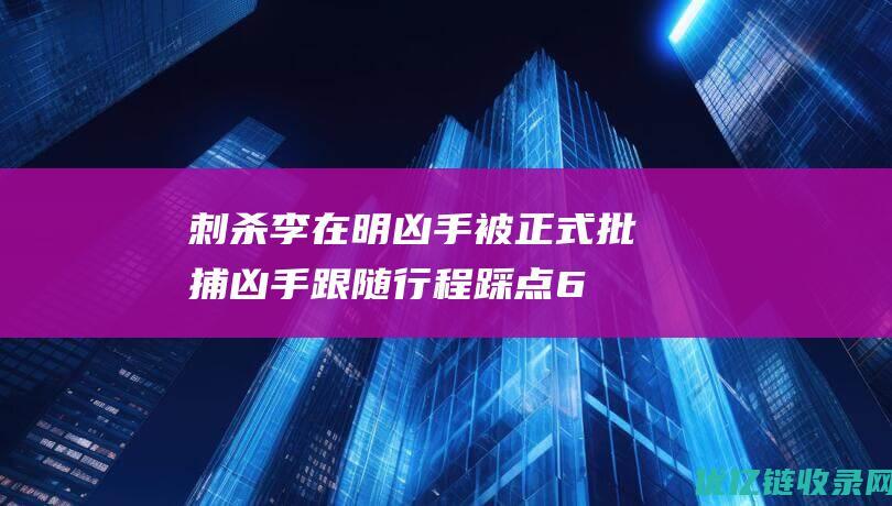 刺杀李在明凶手被正式批捕凶手跟随行程踩点6